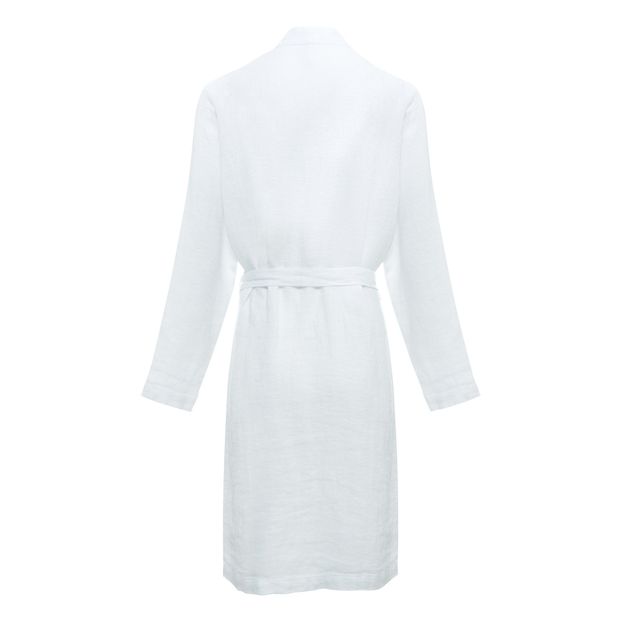 Peignoir en Lin lavé nid d'abeille-product