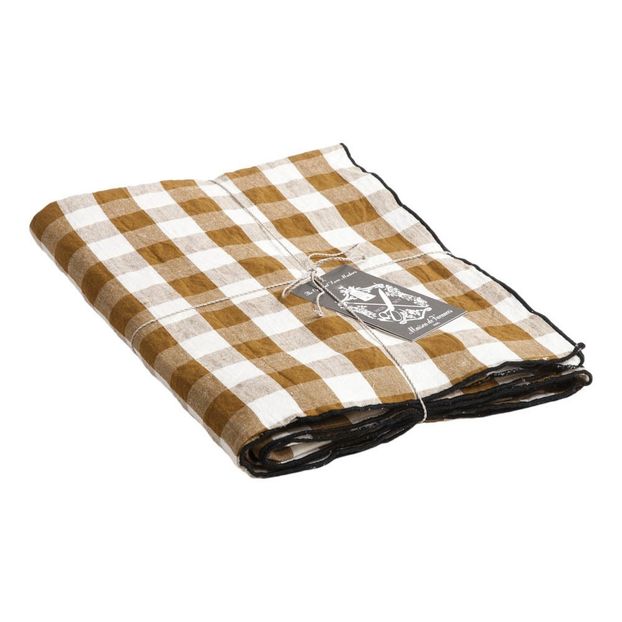 Nappe rectangulaire Bourdon noir toile mimi-product