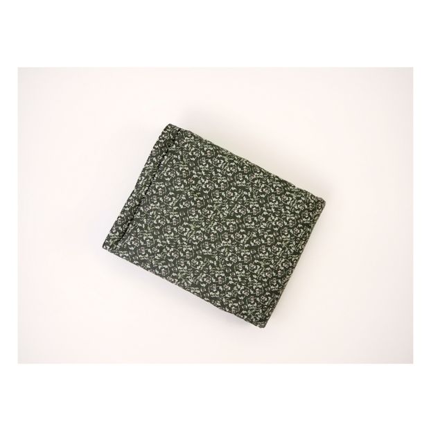 Plaid en percale de coton Floral Moss-product
