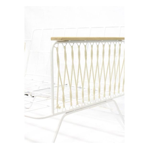 Sillón Croisette blanco epoxy, terciopelo-product