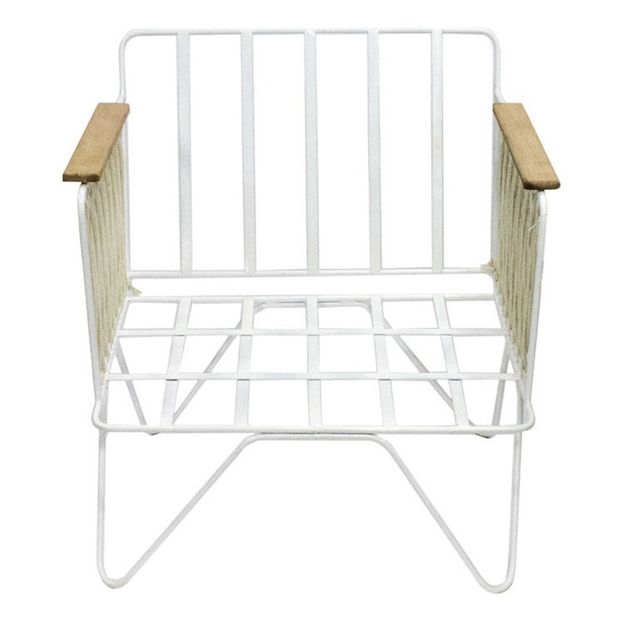 Sillón Croisette blanco epoxy, terciopelo-product