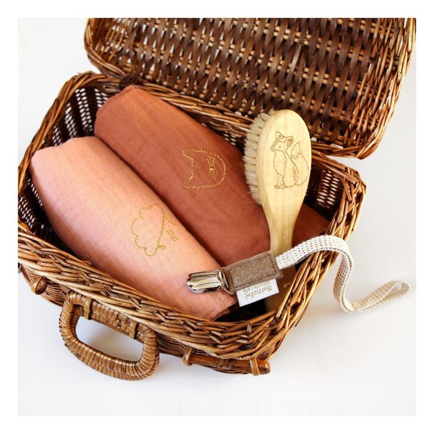 Brosse à cheveux en hêtre et poils de soie renard-product