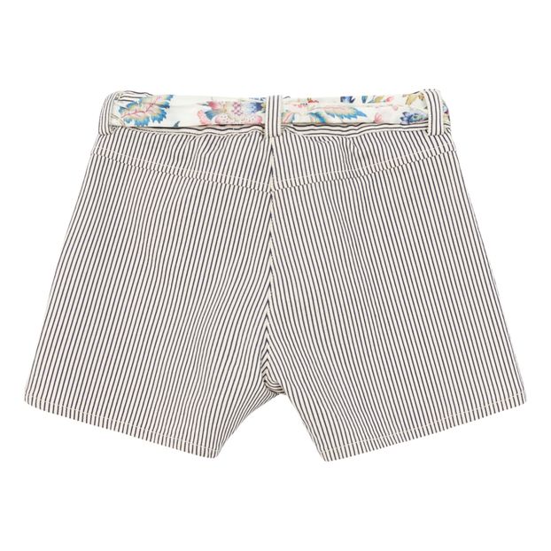 Belted striped shorts-product