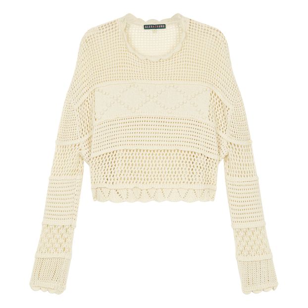 Patched panel cropped jumper-product