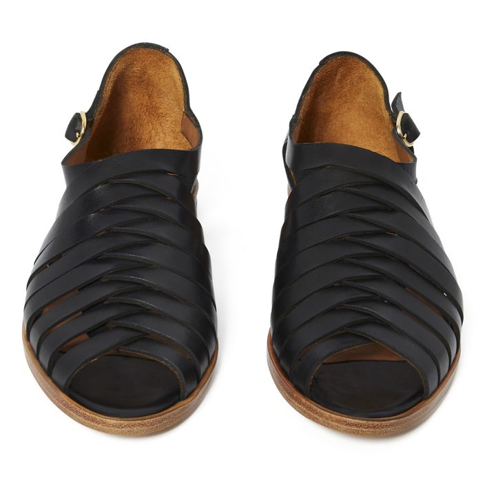 Ledersandalen Kuala | Schwarz- Produktbild Nr. 3