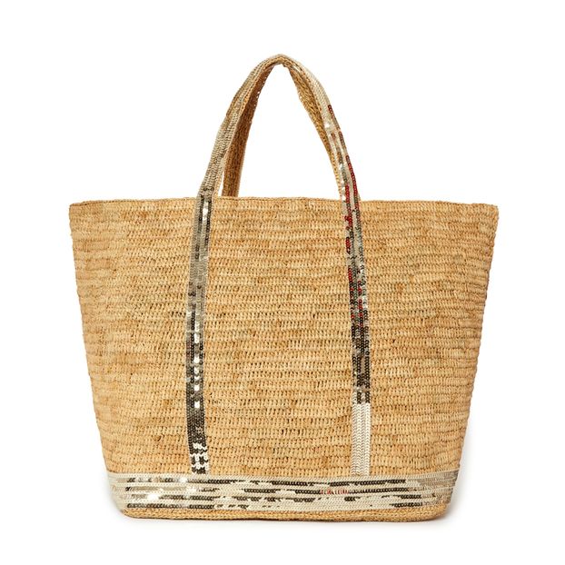 Large Raffia Tote Bag-product