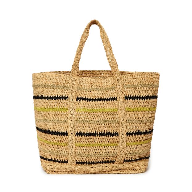 Bolso Cabas Grande de Rayas Raphia-product