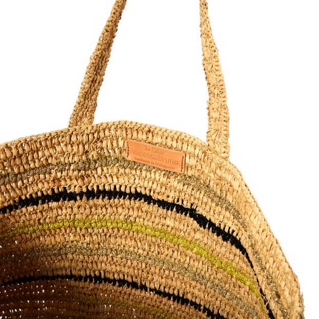 Bolso Cabas Grande de Rayas Raphia-product