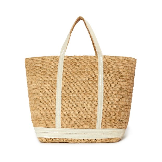 Large Raffia Tote Bag-product