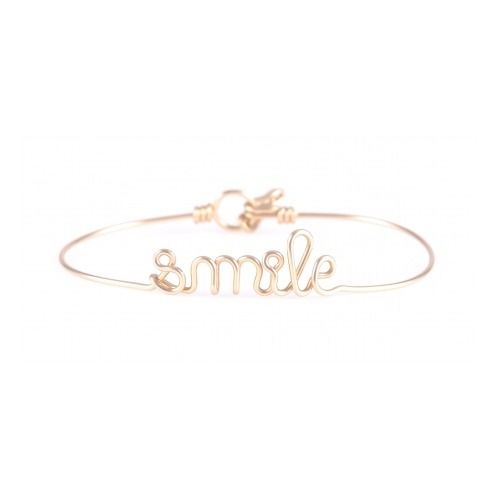 Gold Plated Copper Smile Bracelet-product