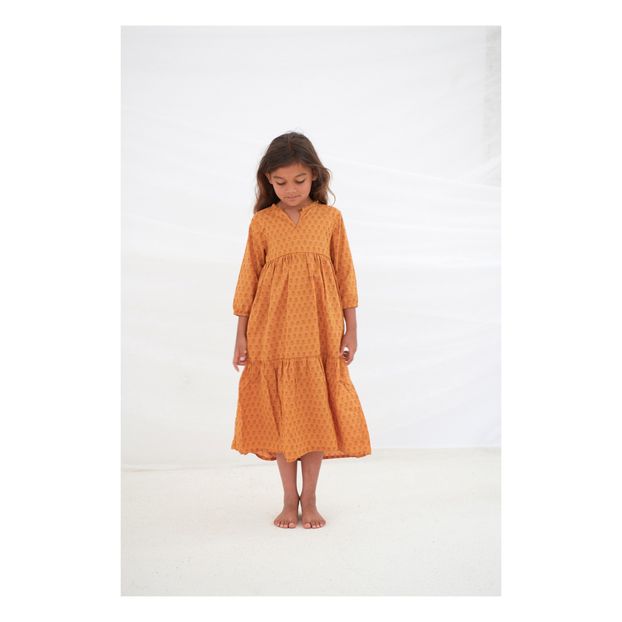 Long recycled cotton dress-product