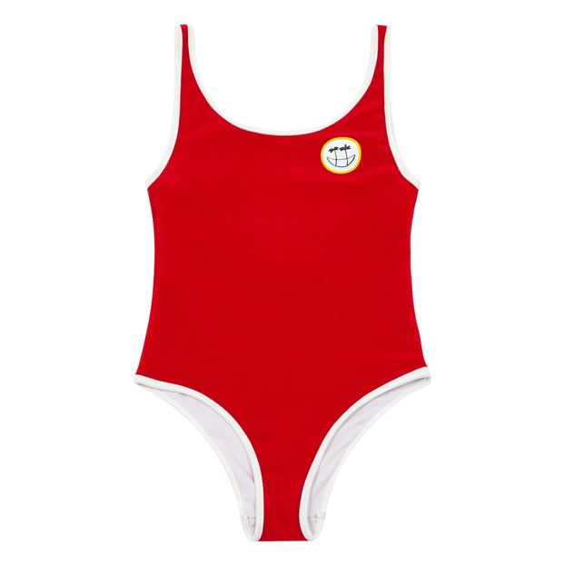 Terry Cloth Palm Smile Swimsuit -product