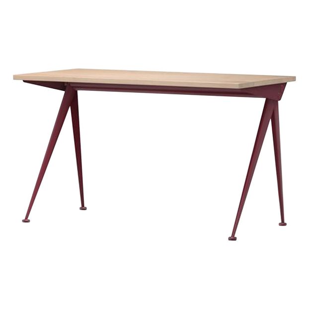 Bureau Compas Direction - piètement Rouge Japonais - Jean Prouvé-product