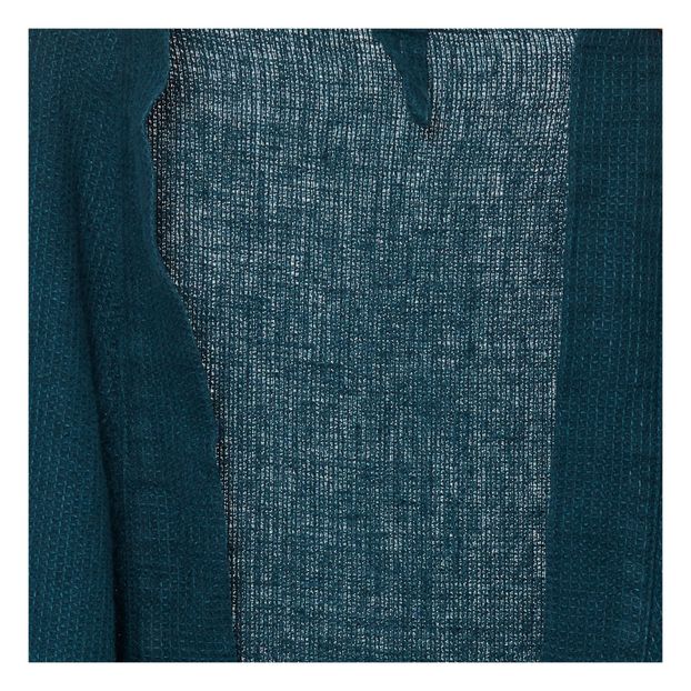 Washed linen honeycomb robe-product