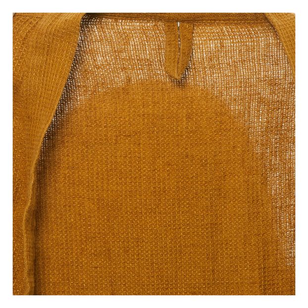 Peignoir en Lin lavé nid d'abeille-product