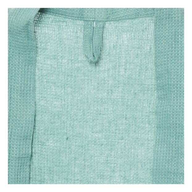 Washed linen honeycomb robe-product