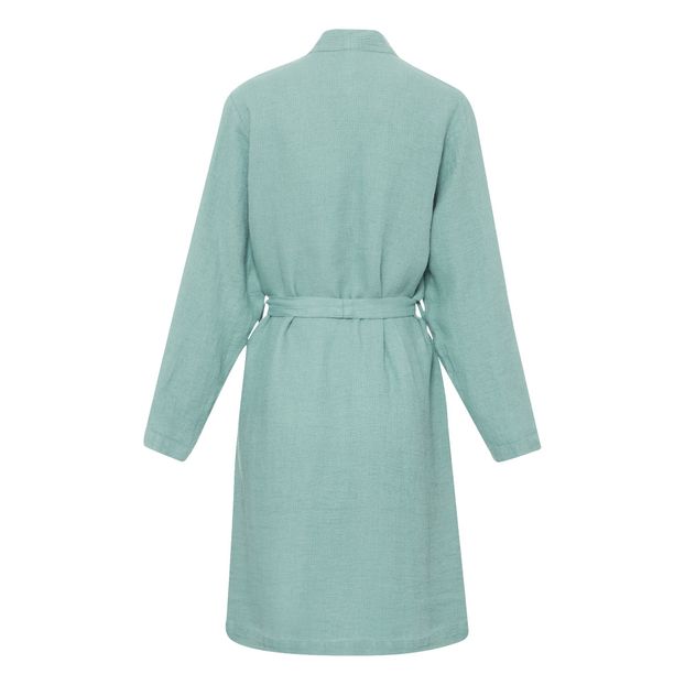 Peignoir en Lin lavé nid d'abeille-product