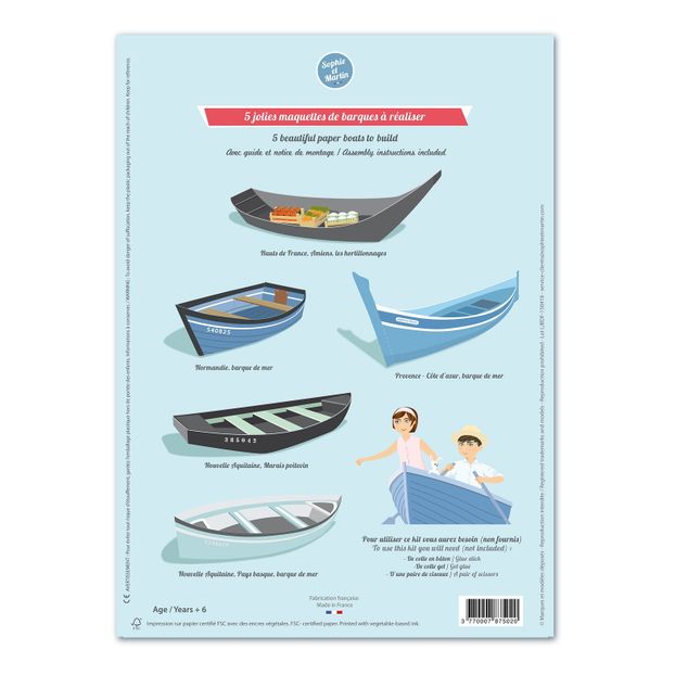 Paper Models - French Boats -product