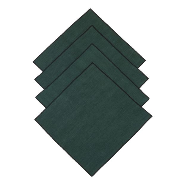 Serviette de table en Lin lavé-surfilée - Set de 4-product