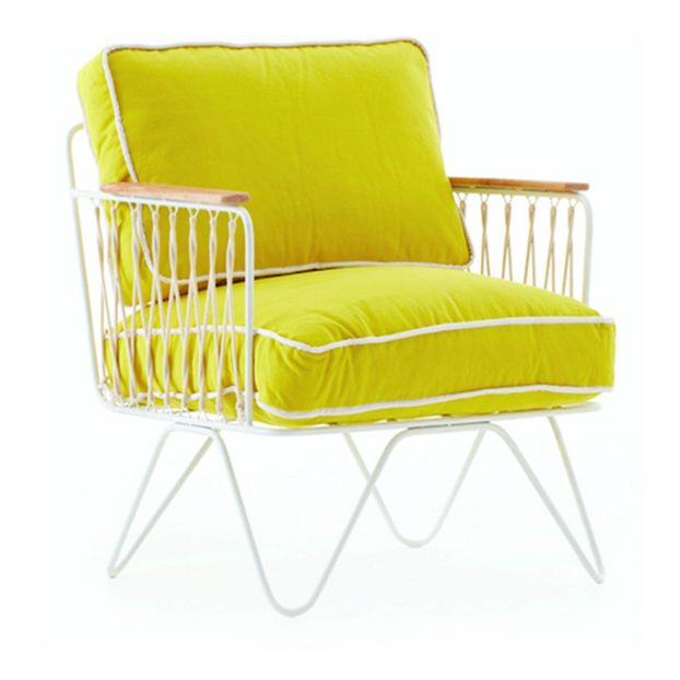 Sillón Croisette blanco epoxy, terciopelo-product