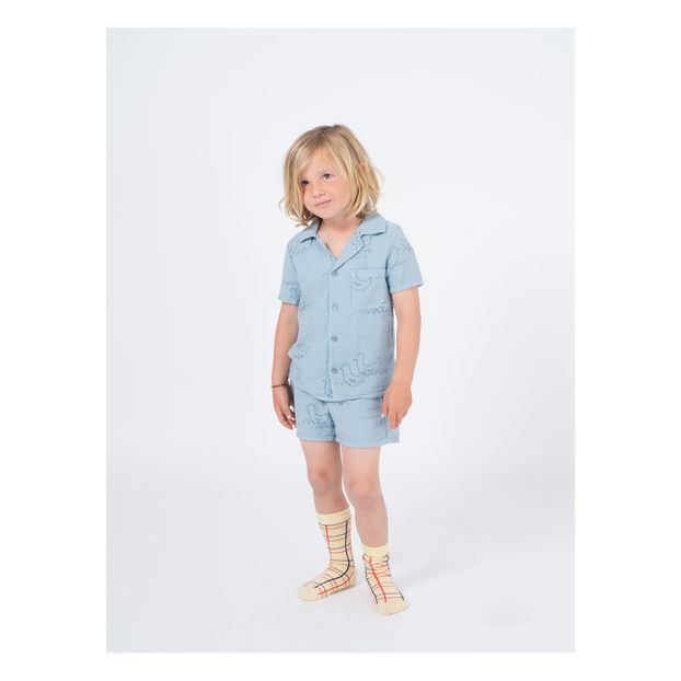 Bird printed shorts and shirt set-product