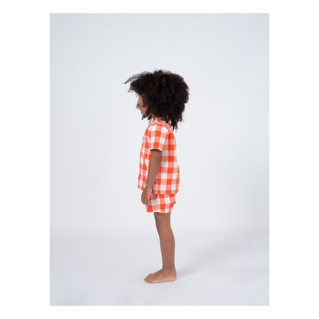 Checkered shorts and shirt set -product