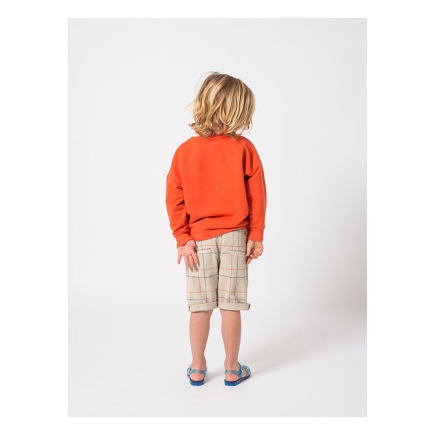 Checkered chino shorts -product