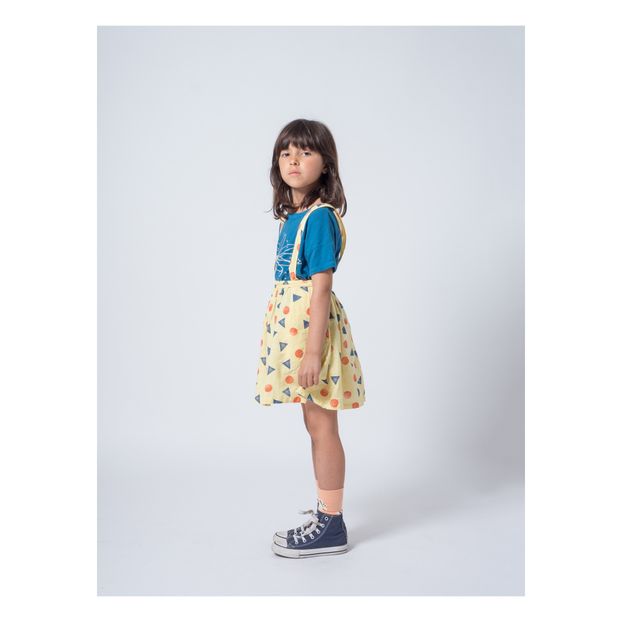 Cotton and linen checkered skirt-product