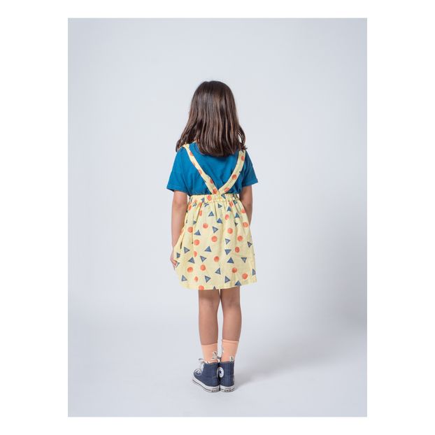 Cotton and linen checkered skirt-product