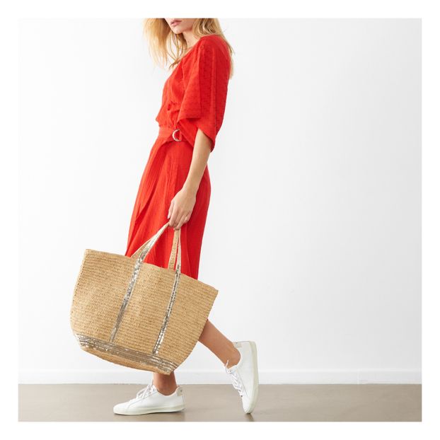 Large Raffia Tote Bag-product