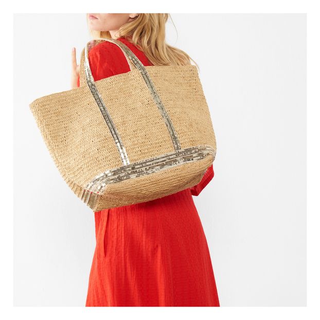 Large Raffia Tote Bag-product