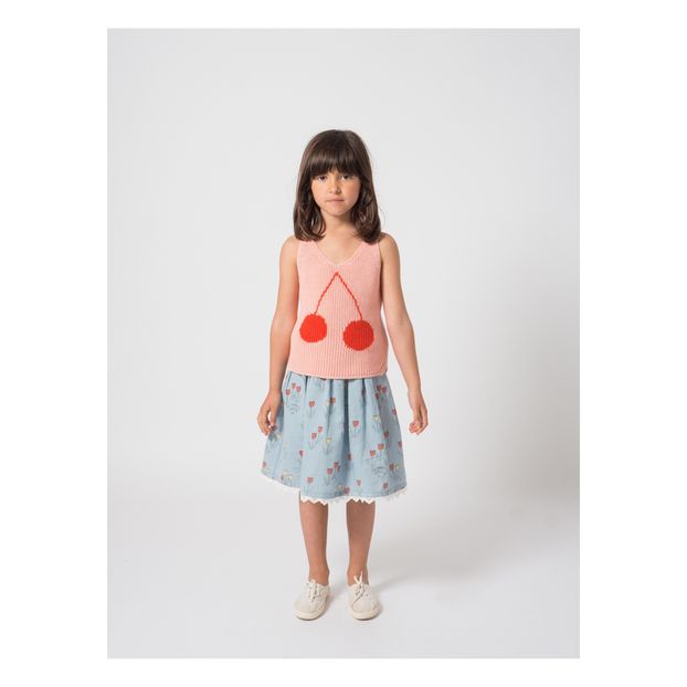 Cotton and linen mini skirt -product