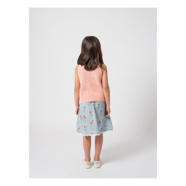 Cotton and linen mini skirt -product