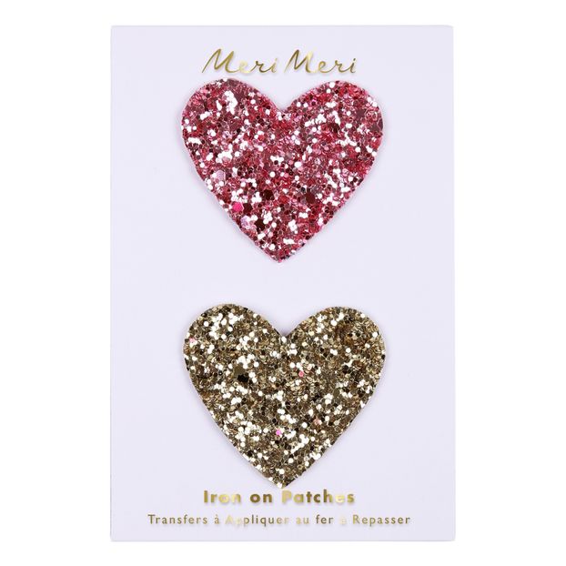 Iron-on Heart Patches - Set of 2-product