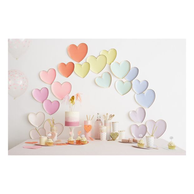 Serviettes en papier cœur - Set de 20-product