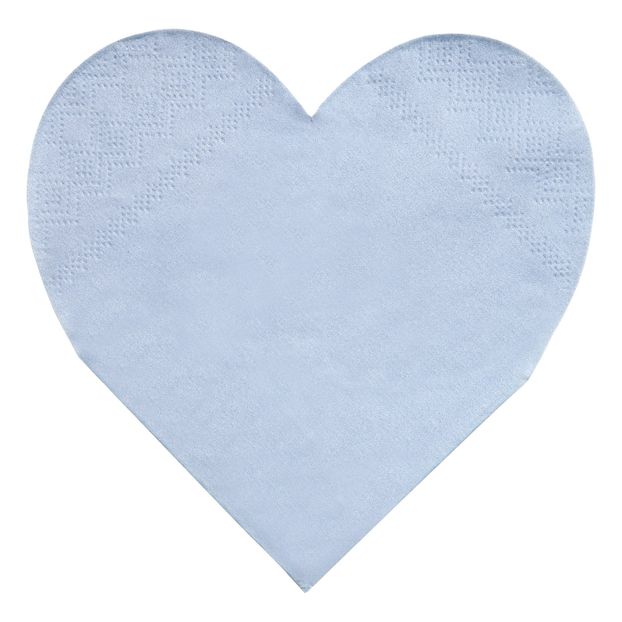 Serviettes en papier cœur - Set de 20-product