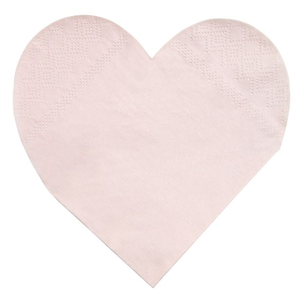 Serviettes en papier cœur - Set de 20-product