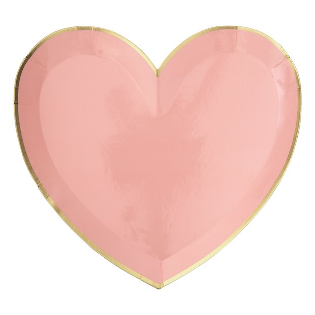Heart Paper Plates - Set of 8-product