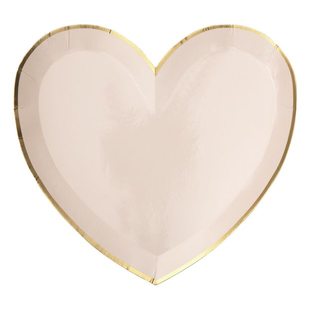 Heart Paper Plates - Set of 8-product