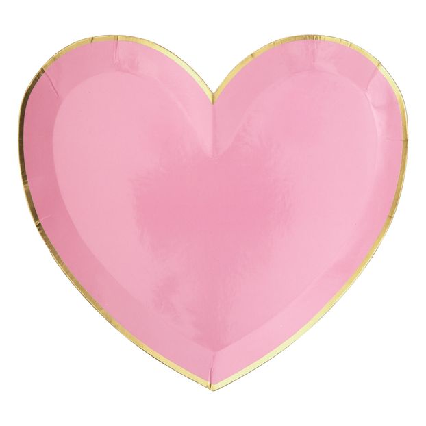 Heart Paper Plates - Set of 8-product