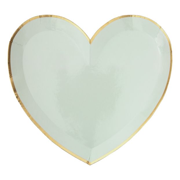 Heart Paper Plates - Set of 8-product