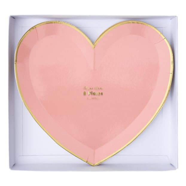 Heart Paper Plates - Set of 8-product