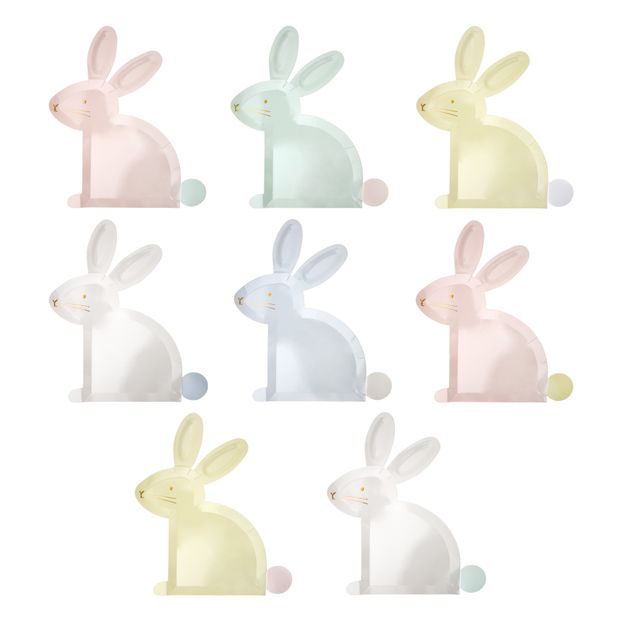 Bunny Paper Plates - Set of 8-product