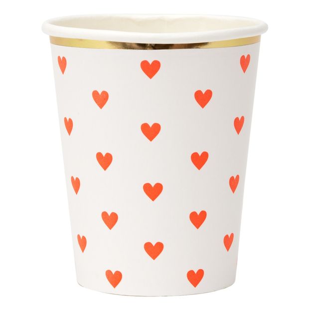 Heart Paper Cups - Set of 8-product