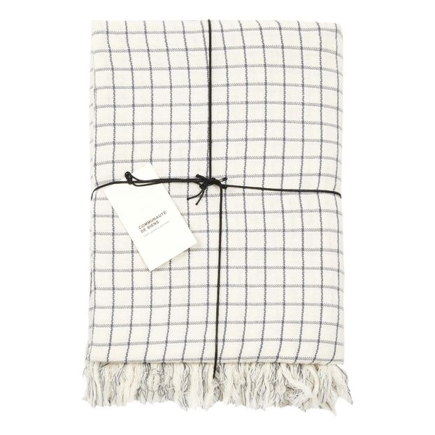 Checked Washed Linen Mesh Plaid-product