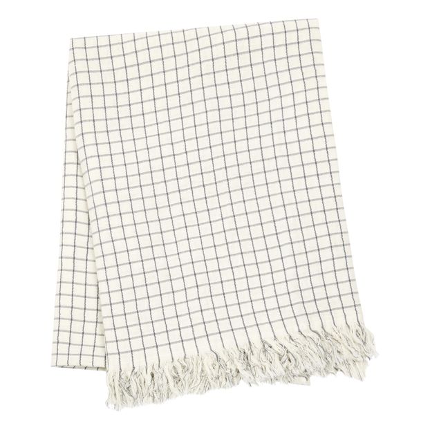 Checked Washed Linen Mesh Plaid-product
