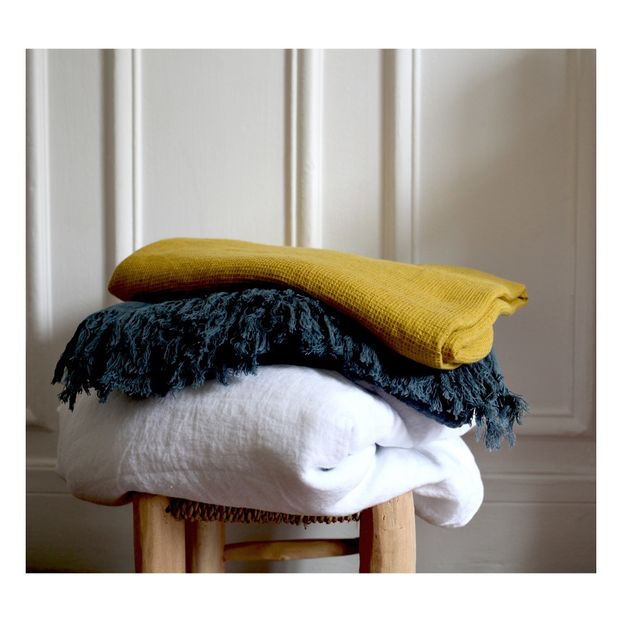 Washed linen honeycomb bath towel-product