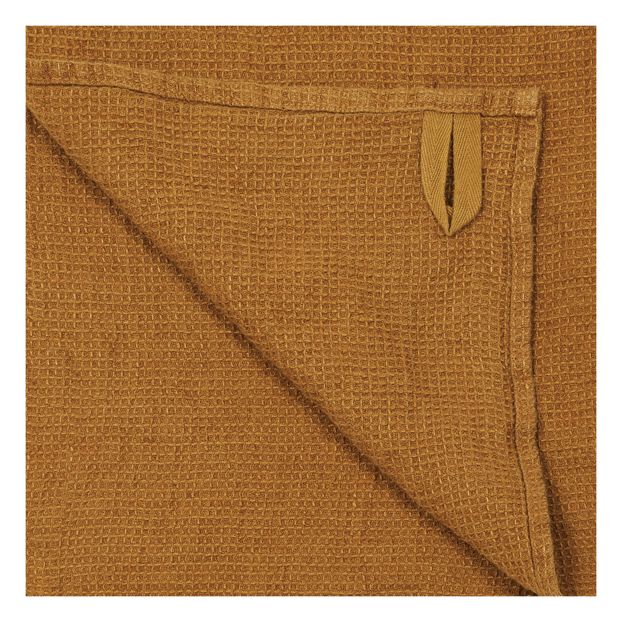 Washed linen honeycomb bath towel-product