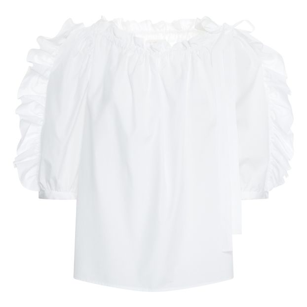 Ruched-Sleeve Blouse-product