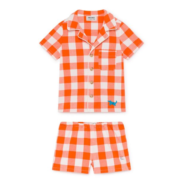 Checkered shorts and shirt set -product